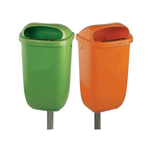 Papierkorb 50 l Kst. orange ; E/D/E (80838+2002812)