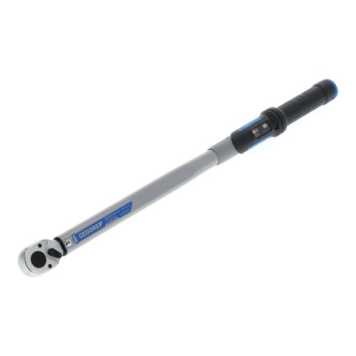 Gedore Dremaster Drehmomentschlüssel, 1/2 Zoll, 60-300 Nm, Mit Umschaltknarre, Stahlrohr, Silber/Schwarz/Blau (2641348)