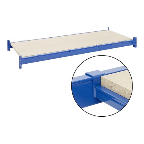 Bito Spanplattenböden mit Unterzügen B 2700 mm x T 1100 mm, enzianblau (29356)