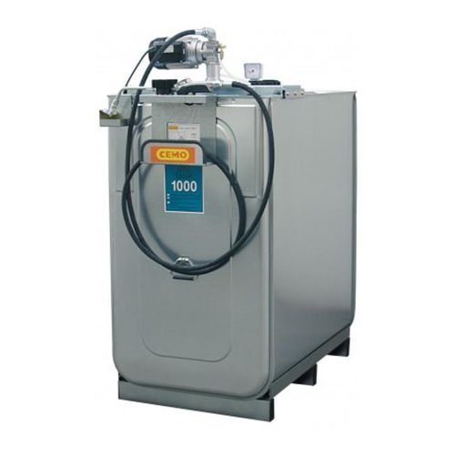 CEMO Schmierstoff-Kompaktanlage ECO elektrisch für Frischöl 750 Liter + 4m Schlauch (8251)