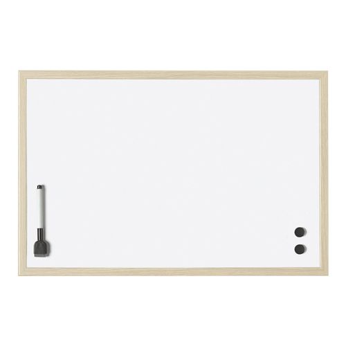 Magnetoplan Whiteboard mit Holz-Rahmen, 400 x 300 mm (121925)