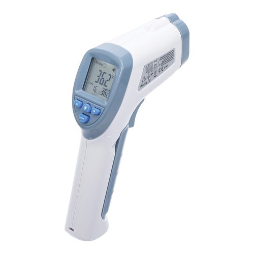 BGS Stirn-Fieber-Thermometer kontaktlos, Infrarot für Personen + Objekt-Messung 0 - 100° ; BGS technic (6007)
