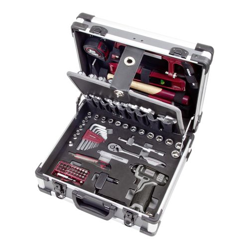 Kraftwerk Werkzeugkoffer B152, mit Akkuschrauber, 103-teilig (202.152.000)