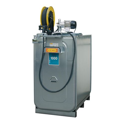 CEMO Schmierstoff-Kompaktanlage ECO elektrisch für Frischöl 1000 Liter + 15m Schlauch (8680)