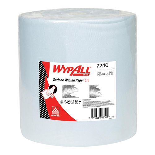 WypAll L10 Oberflächenwischpapier, 1 blaue Rolle x 1.000 Papierwischer (7240)