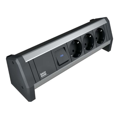 Bachmann Steckdosenleiste 3xSchutzk.schwarz 902.0050)