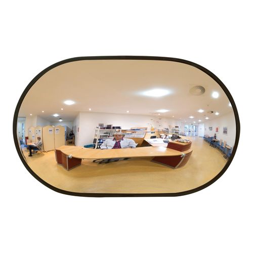 Moravia Raumspiegel aus Acryglas 520 x 320 x 85 mm mit schwarzer Umrandung (252.20.458)