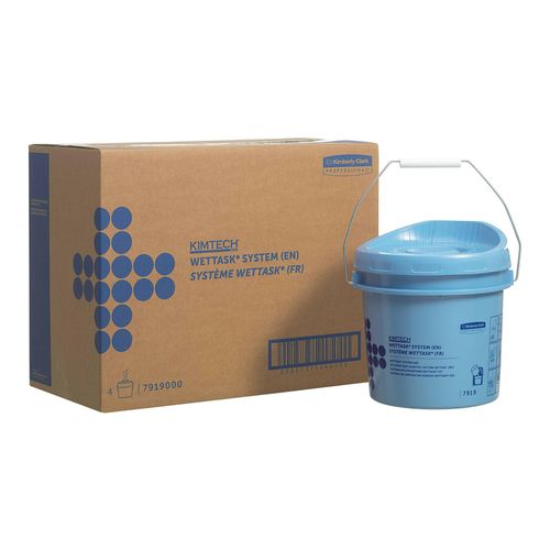 Kimtech Wettask Rollenspendereimer, 4 x blaue Spendereimer (7919)