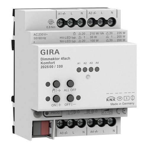 Gira Dimmaktor 4-f. REG KNX Secure 202500)