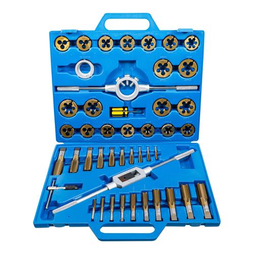 BGS Technic Gewindeschneid-Satz Tin-beschichtet M6 - M24 45-tlg. aus Metall für Gewinde mit verschiedenen Durchmessern, 1899)