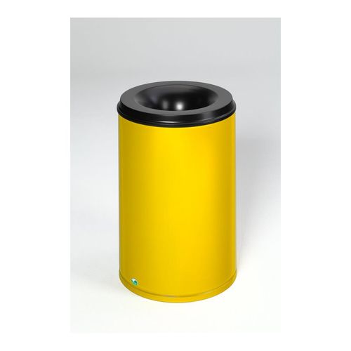VAR Papierkorb feuersicher Löschkopf gelb 110 l (3187)