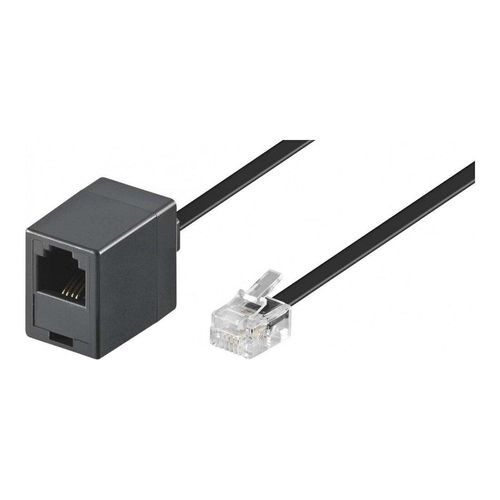 Goobay RJ11 Verlängerungskabel 6m,sw,St/Bu 68260)