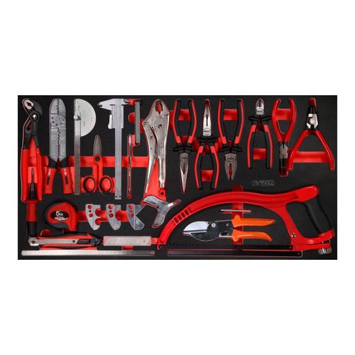 KS Tools Zangen- / und Messwerkzeug-Satz in Schaumstoffeinlage, 39-tlg (813.0030)