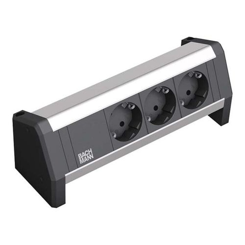 Bachmann Steckdosenleiste 3xSchutzk.schwarz 902.0048)