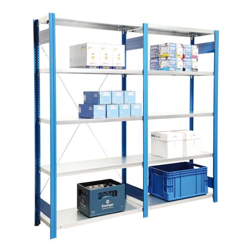 Regalwerk BERT-Standardregal für Lager Anbaufeld LR 7035 HxBxT 3000x875x600 mm (B3-43512-60-LG)