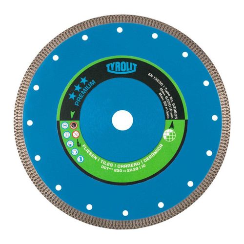 TYROLIT Diamant-Trennscheibe PREMIUM*** Fliesen, Scheiben-Ø: 115 mm (639559)