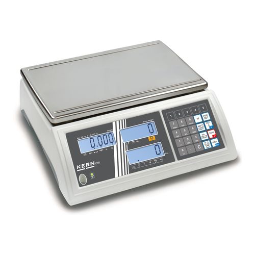 Kern CFS 50K-3 Zählwaage, aus Kunststoff/Metall mit Wiegebereich 50kg und Auflösung 1g für Zählen von Stückzahlen, CFS 50K-3)