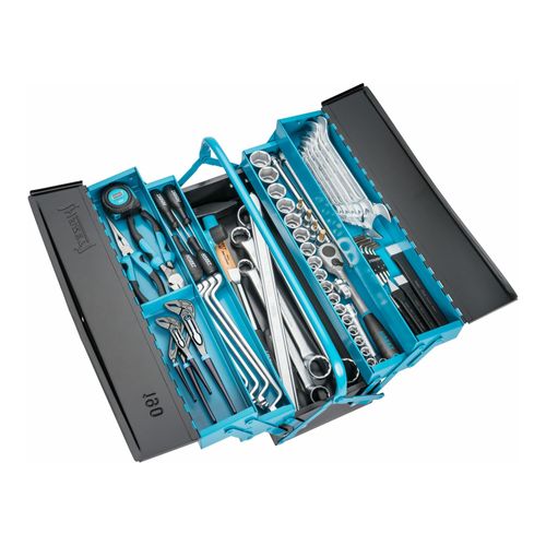 HAZET Metall-Werkzeugkasten mit Sortiment 190/80 Anzahl Werkzeuge: 80)