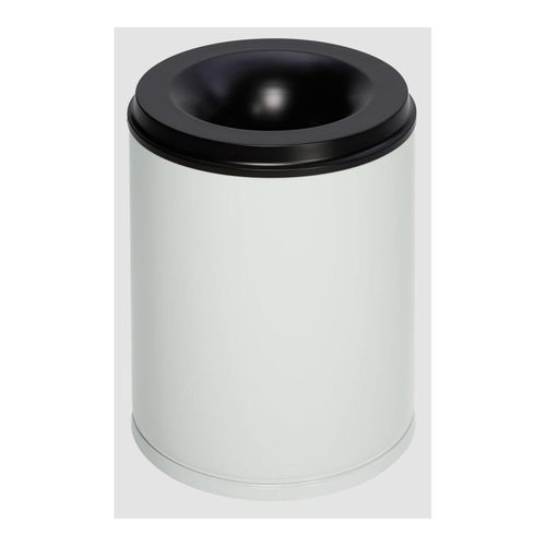 VAR Papierkorb feuersicher Löschkopf grau 80 l (3173)