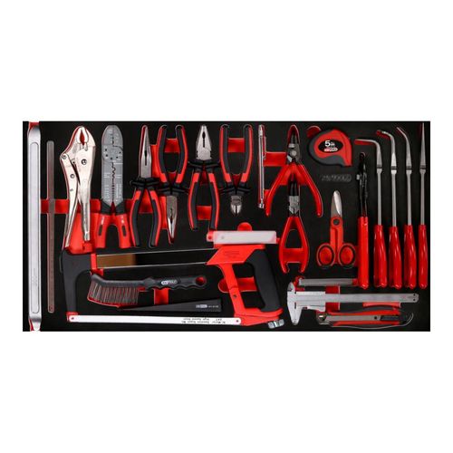 KS Tools Zangen- / und Messwerkzeug-Satz in Schaumstoffeinlage, 36-tlg (813.0036)