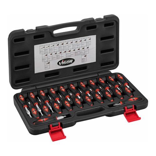 VIGOR Kabelentriegelungs-Werkzeugsatz V4451 Anzahl Werkzeuge: 23)