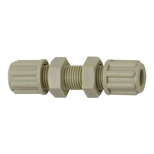 Riegler Gerade Schottverbindung, M16x1,5, für Schlauch 8/10 mm, SW 22, PP (140.33-PP)