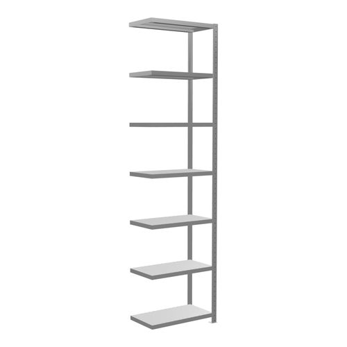 Schulte Anbauregal Steckregal MULTIplus250 3000 x 750 x 400 mm 7 Fachböden Kreuzstrebe verzinkt ; Schulte Lagertechnik (12947-75)