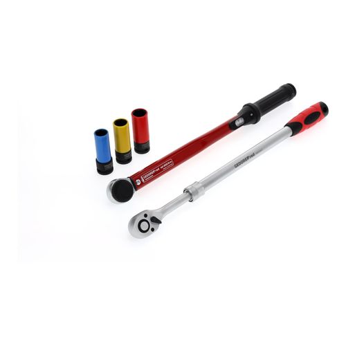 Gedore red Radwechsel-Satz, Set 3-teilig, gefüllt, Werkzeug für KFZ-Handwerker, Reifenwechsel, R69003000 (3300187)