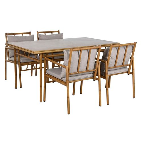 Gartenmöbel Home ESPRIT Beige 160 x 90 x 75 cm 83 cm (5 Stücke)