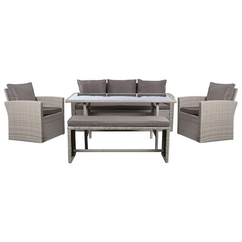 Gartenmöbel DKD Home Decor Braun 177 x 72 x 80 cm (5 Stücke)