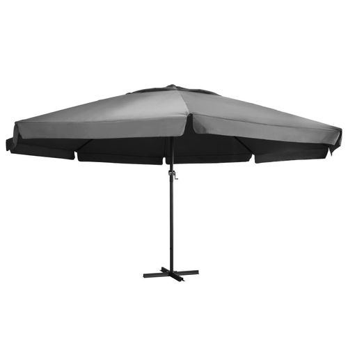 Sonnenschirm Aluminium | Farbe: Anthrazit | Größe: 600 cm