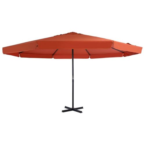 Sonnenschirm Aluminium | Farbe: Terrakotta | Größe: 500 cm