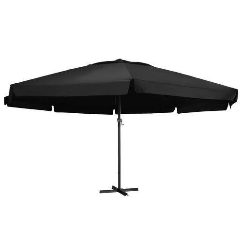 Sonnenschirm Aluminium | Farbe: Schwarz | Größe: 500 cm