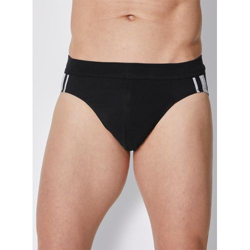 Slip SCHIESSER, Herren, Gr. 4, schwarz, 95% Baumwolle, 5% Elasthan, Unterhosen