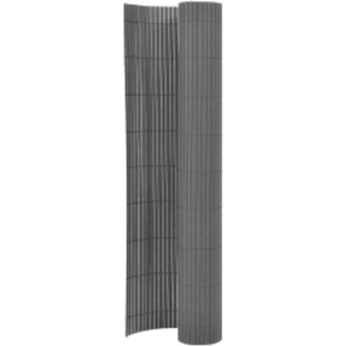 Gartenzaun Doppelseitig 110x400 cm Grau