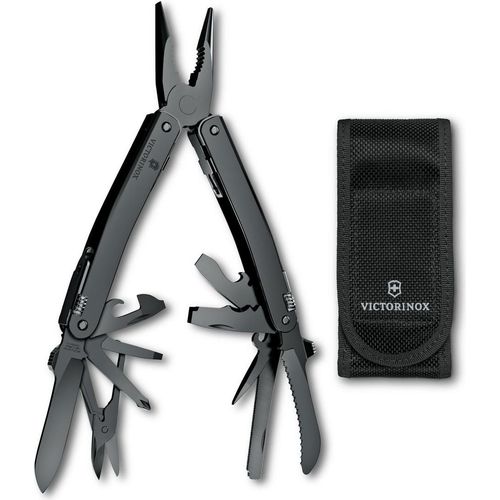 Swiss Tool Spirit MXBS, schwarz, in Nylon Etui