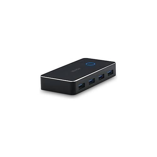 Lindy - USB-Umschalter für die gemeinsame Nutzung von Peripheriegeräten - 2:4 - 4 x USB 3.2 Gen 1 + 2 x USB 3.2 Gen 1 - Desktop