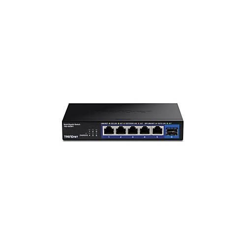 TRENDnet TEG-S5061 - Version v1.0R - Switch - unmanaged - 5 x 1/2.5G x 1 Gigabit / 10 Gigabit SFP+ - wandmontierbar
