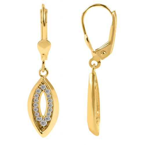 Paar Ohrhänger ADELIA´S, gold, Ohrringe, Damen, Damen, Gelbgold 375