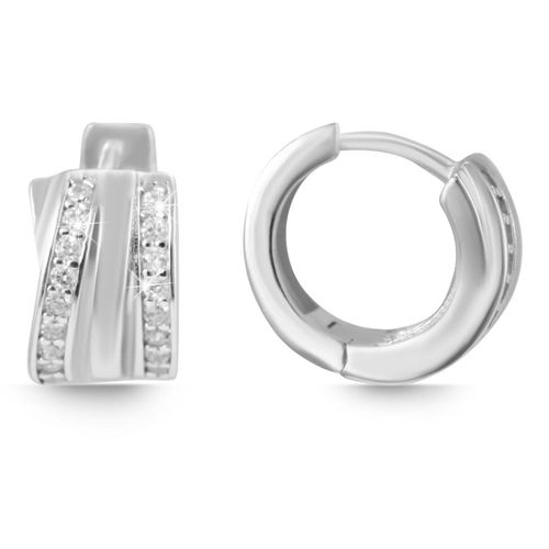 Paar Creolen ADELIA´S, silber, Ohrringe, Damen, Damen, Silber 925 (Sterlingsilber)