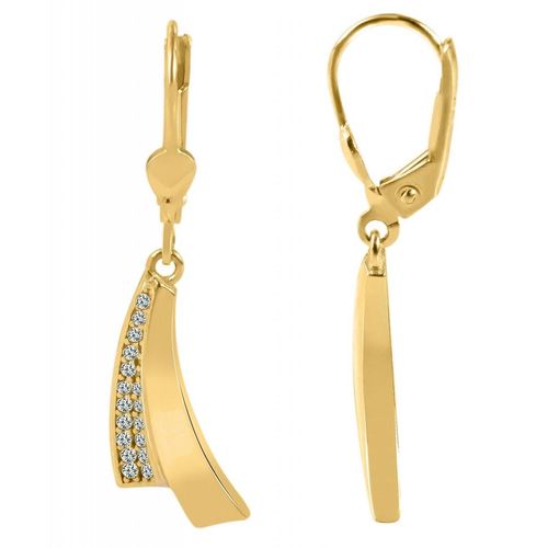 Paar Ohrhänger ADELIA´S, gold, Ohrringe, Damen, Damen, Gelbgold 375