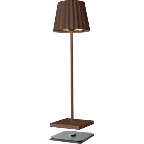 sompex Troll 2.0 rost LED Gartentischleuchte akkubetrieben aluminium dimmbar