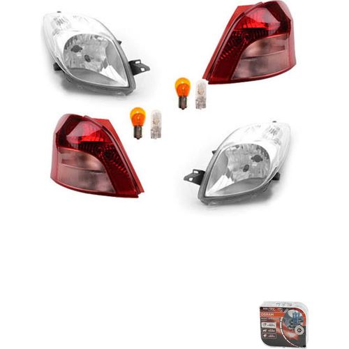 Johns, Scheinwerfer Heckleuchten L R Osram Night Breaker Laser passend für Toyota Yaris 811700D120 811300D120