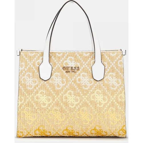 GUESS SILVANA 2 COMP TOTE Weiß