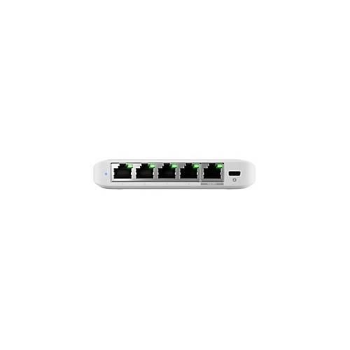 Ubiquiti UniFi Switch Flex Mini 2.5G - Switch - L2+ - managed - 4 x 2.5GBase-T + 1 x 2.5GBase-T (PoE) - Desktop