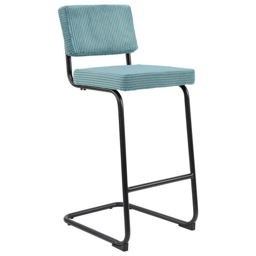 Barhocker , Blau, Schwarz , Metall, Textil , Rundrohr , 45x105x54 cm , Bsci , Stoffauswahl, Typenauswahl , Esszimmer, Barmöbel, Barhocker