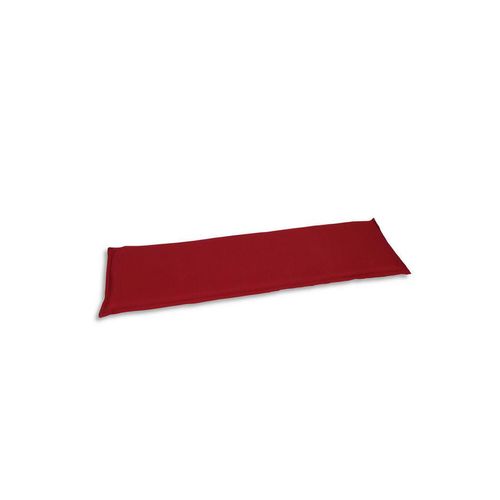 Xxxl Bankauflage , Kirschrot , Textil , Uni , Füllung: Schaumstoff, Vlies , 48x6x115 cm , Oeko-Tex® Standard 100 , pflegeleicht , Outdoor-Kissen,