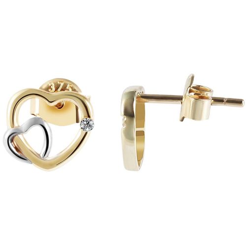 Paar Ohrhänger ADELIA´S, silber, Ohrringe, Damen, Damen, Gelbgold 375