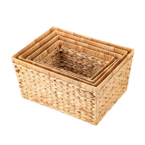 Aufbewahrungskorb aus Wasserhyazinthe 4er Set