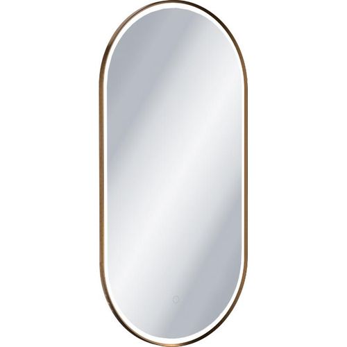 Excellent | Badspiegel Corido 100x50 cm - Oval - LED-Beleuchtung - Heizmatte - Miederfarben